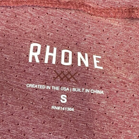 Rhone Training Shorts Mens Small Red Athletic Stretch CrossFit Running 7" Inseam - Picture 5 of 5